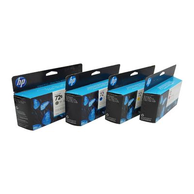 کارتریج جوهر اصلی برای HP 72 T770 T790 T795 T610 T620 T1100 T1120 T1200 T1300 T2300 شش رنگ C9370A C9371A C9372A C9373A C9374A C9403A 130ml