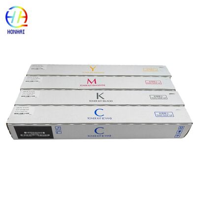 مجموعه کارتریج تونر کامپاتیبل کیوسرای CMYK رنگ 25000 صفحه تولید با تراشه برای TASKalfa 3554ci 3555ci 4054ci 4055ci